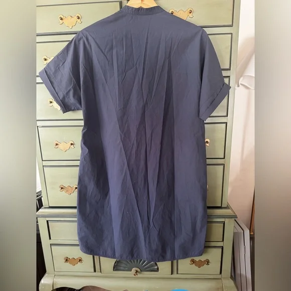 Akris Punto Navy Cotton Tunic Top / Dress, Size 10 - Picture 7 of 7